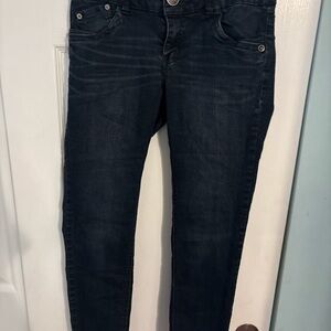 Jolt Women's Skinny Jeans in Dark Blue-Black Wash